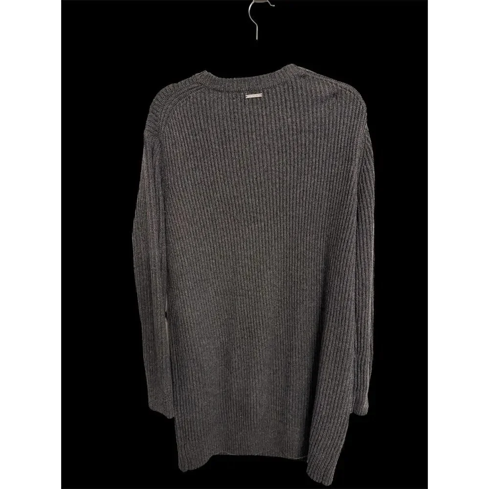 Michael Kors Gray Merino Wool Cashmere Pullover Sweater Dress/Tunic Size L
